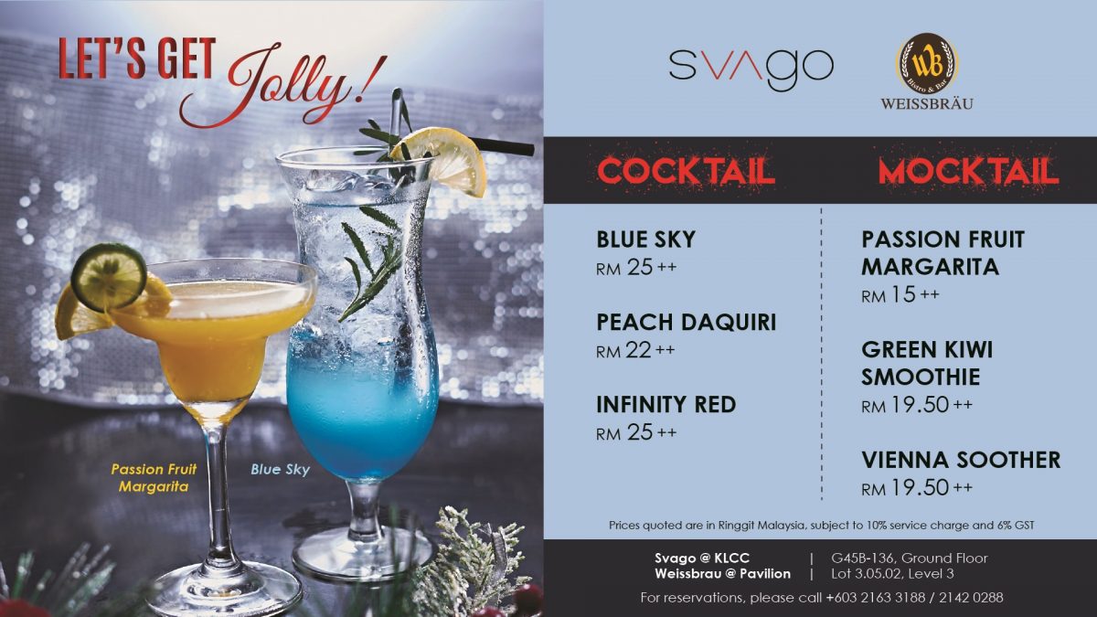 LET’S GET JOLLY! @ SVAGO (KLCC) & WEISSBRAU (PAVILION)