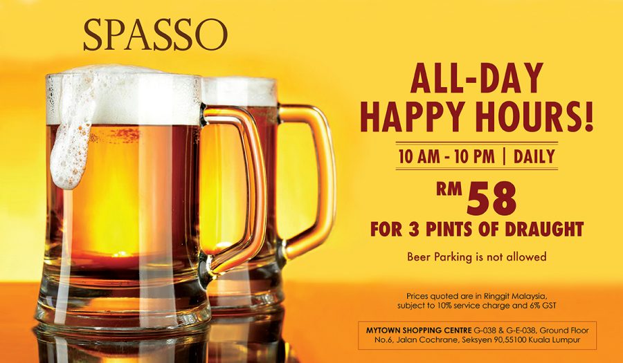 ALL-DAY HAPPY HOURS! (DAILY)